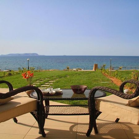 Sea View Beachfront Villa Maria Gouves Esterno foto