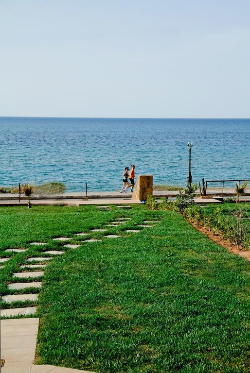 Sea View Beachfront Villa Maria Gouves Esterno foto