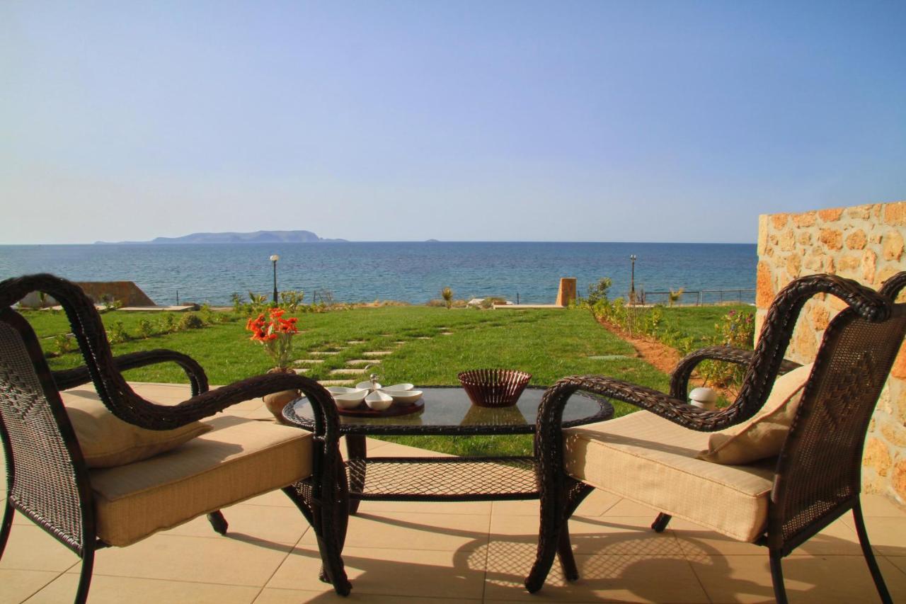 Sea View Beachfront Villa Maria Gouves Esterno foto