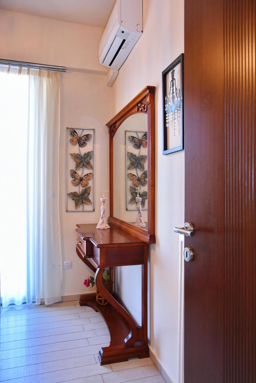 Sea View Beachfront Villa Maria Gouves Esterno foto