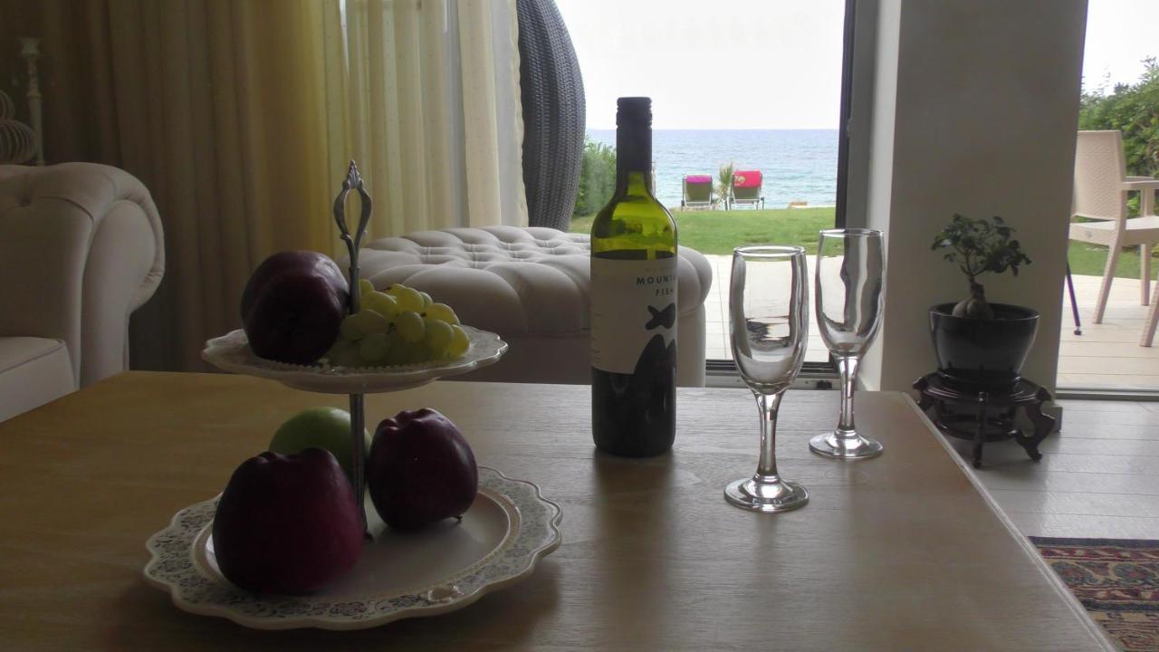 Sea View Beachfront Villa Maria Gouves Esterno foto